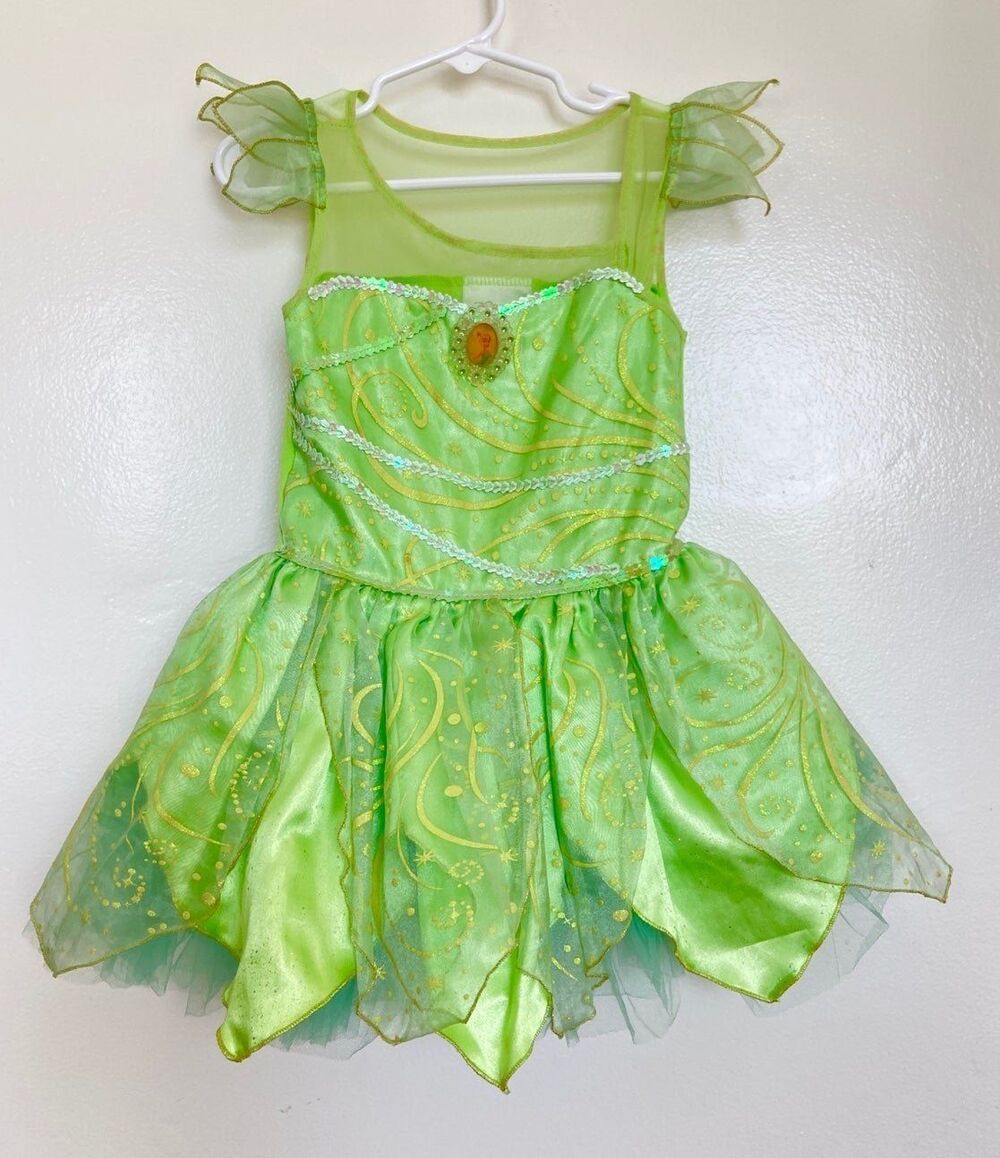 Disney Store Tinkerbell Girls Dress Fairy Costume Size XS/4